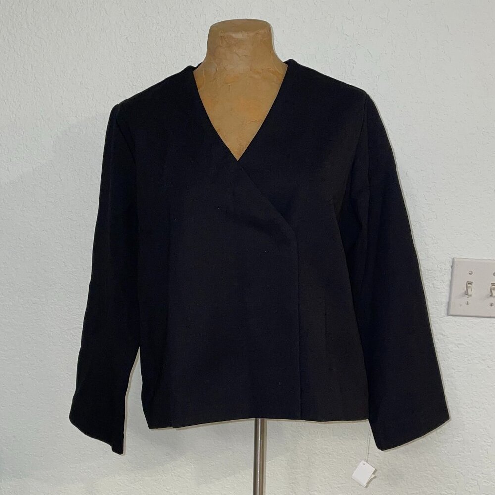 NWT $188 MASAI Black Ponte Jacket S 6 8
